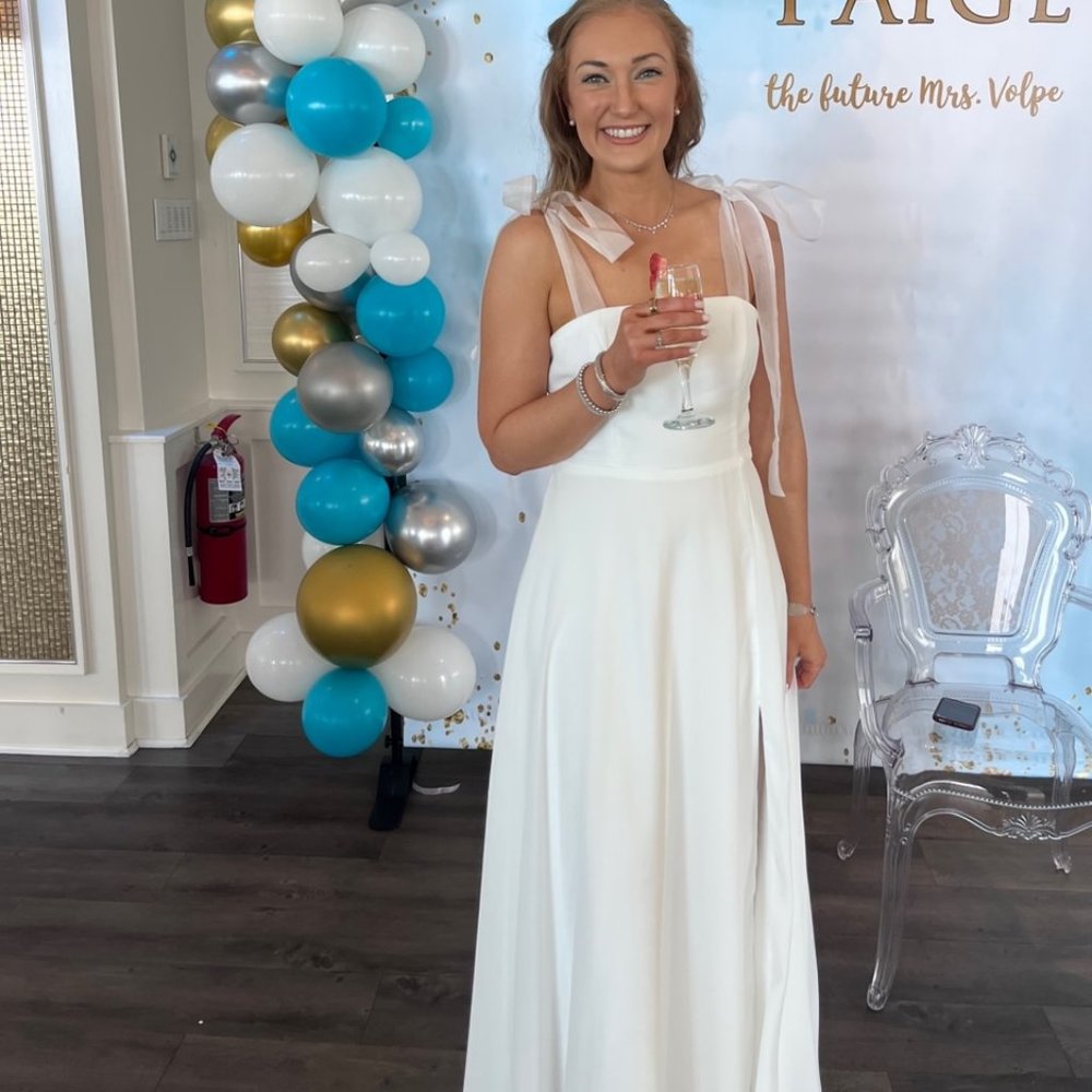 White Maxi Dress For A Bride- Lulu's Radiant Romance White Tie-Strap Maxi Dress